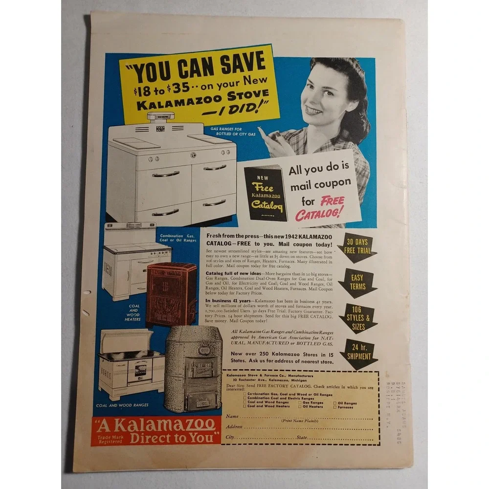 Vintage Farm Journal And Farmer's Wife Magazine October 1941‎ Corn Cover